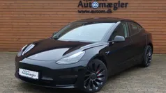 Sort Brugt 2022 Tesla Model 3 Performance Sedan | 280.000 kr. (Fair pris)