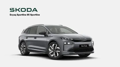 Gråmetal Ny 2026 Skoda Enyaq iV SportLine SUV | 404.985 kr. (God pris)