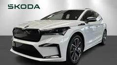 Hvid Brugt 2024 Skoda Enyaq iV SportLine SUV | 389.900 kr. (Fair pris)