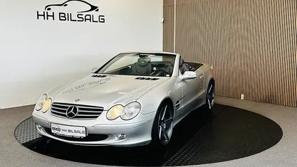 Sølvmetal Brugt 2002 Mercedes SL500 Cabriolet | 279.700 kr.