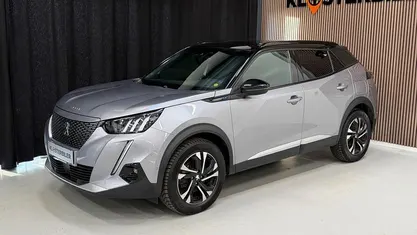 Brugt Peugeot e-2008 GT-line 100 kW (136 HK) 2021 Sølvmetal SUV