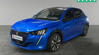 Brugt Peugeot e-208 GT 100 kW (136 HK) 2022 Blå metal Hatchback
