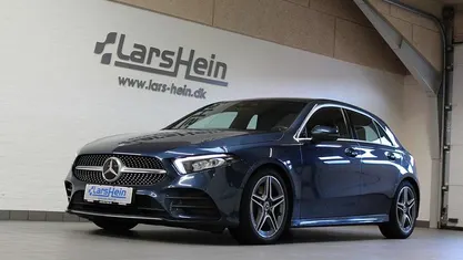 Blåmetal Brugt 2021 Mercedes A220 AMG line Hatchback | 274.800 kr. (God pris)