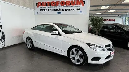Hvid Brugt 2014 Mercedes E200 Coupe | 219.900 kr. (God pris)