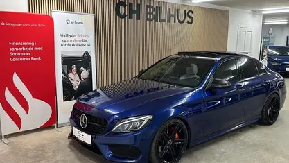 Blåmetal Brugt 2015 Mercedes C250 AMG line Sedan | 199.500 kr. (God pris)
