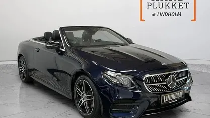Mørkblåmetal Brugt 2018 Mercedes E220 AMG line Cabriolet | 179.900 kr. (Fair pris)