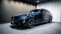 Farve: blåmetal Brugt 2021 Mercedes C220 AMG line Stationcar | 349.900 kr. (God pris)