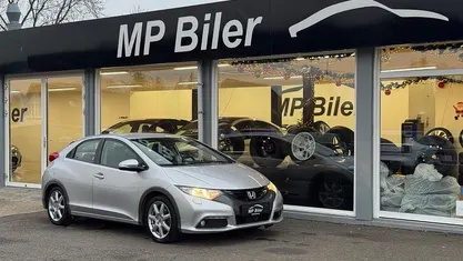 Sølvmetal Brugt 2014 Honda Civic Sport Hatchback | 49.900 kr. (Fair pris)