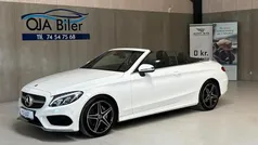 Hvidmetal Brugt 2017 Mercedes C180 AMG line Cabriolet | 399.900 kr.