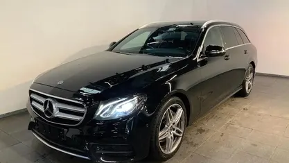 Sort Brugt 2017 Mercedes E220 AMG line Stationcar | 229.900 kr. (Super pris)