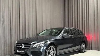Brugt Mercedes C200 AMG line 184 HK (135 kW) 2015 Sølvmetal Stationcar