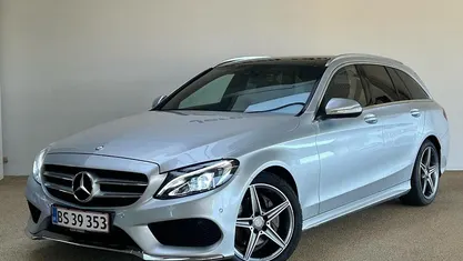 Sølvmetal Brugt 2016 Mercedes C220 AMG line Stationcar | 219.800 kr. (Fair pris)