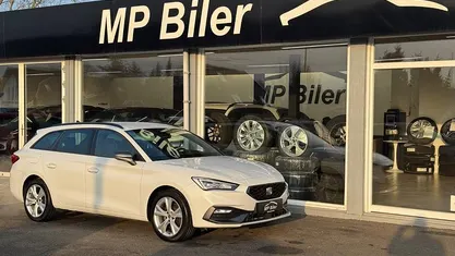 Hvid Brugt 2021 Seat Leon FR Stationcar | 184.900 kr. (Fair pris)