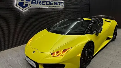 Brugt Lamborghini Huracán 610 HK (448 kW) 2017 Gul Cabriolet