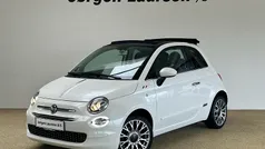 Perlemorshvid med sort tag c Brugt 2018 Fiat 500C Lounge Cabriolet | 89.800 kr. (Fair pris)