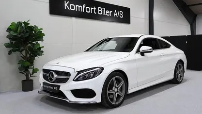 Brugt Mercedes C200 AMG line 184 HK (135 kW) 2015 Hvid Coupe