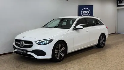 Hvid Brugt 2022 Mercedes C220 Avantgarde Stationcar | 349.900 kr. (Super pris)