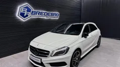 Hvid Brugt 2014 Mercedes A180 AMG line Hatchback | 139.500 kr. (Dyr)