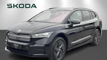Brugt Skoda Enyaq iV RS 250 kW (340 HK) 2024 Sortmetal SUV