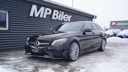 Brugt Mercedes C300 AMG line 245 HK (180 kW) 2019 Sortmetal Stationcar