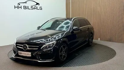 Sort Brugt 2018 Mercedes C220 AMG line Stationcar | 189.700 kr. (God pris)
