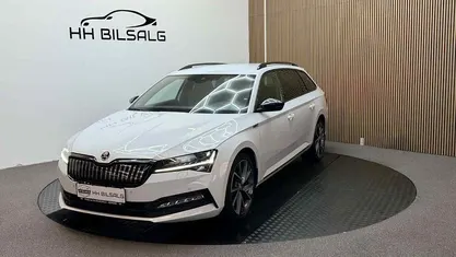 Sølvmetal Brugt 2020 Skoda Superb SportLine Stationcar | 239.700 kr. (Fair pris)