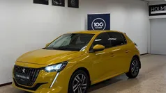 Gul Brugt 2021 Peugeot 208 Allure Hatchback | 109.800 kr. (Fair pris)