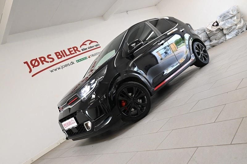 Sortmetal Brugt 2021 Kia Picanto GT-Line Hatchback | 89.800 kr. (God pris) - Billede 1/4