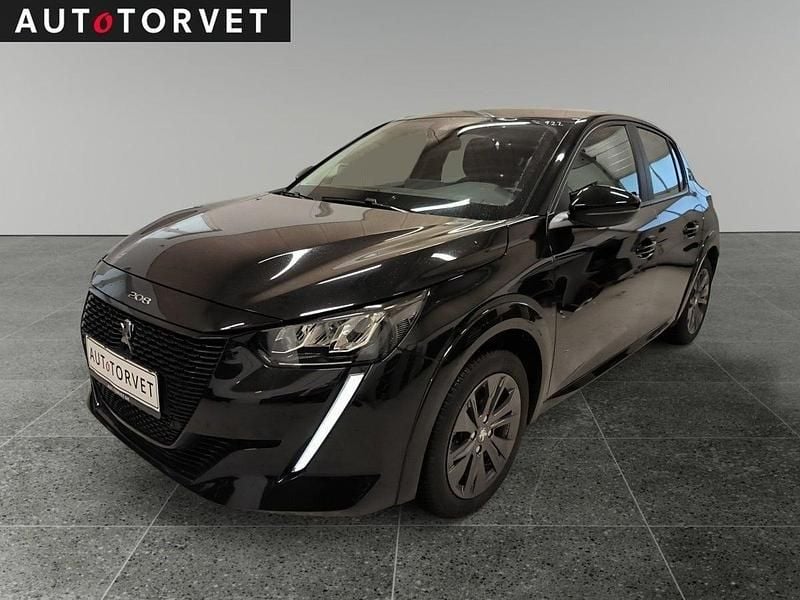 Sort Brugt 2023 Peugeot e-208 Active Hatchback | 127.700 kr. (God pris) - Billede 1/4