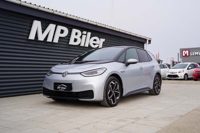 Sølvmetal Brugt 2020 VW ID.3 Pro Performance Hatchback | 159.700 kr. (Fair pris) - Billede 1/4