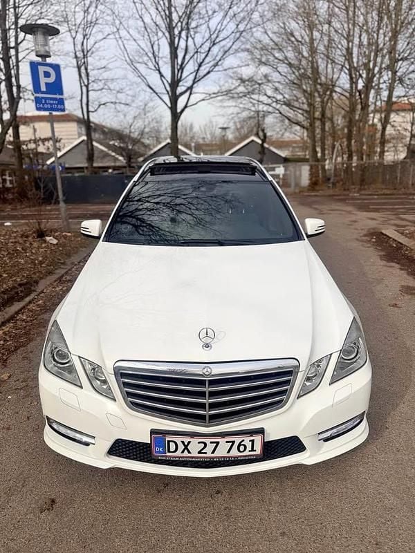 Brugt Mercedes E220 AMG line 170 HK (125 kW) 2013 Hvid Stationcar