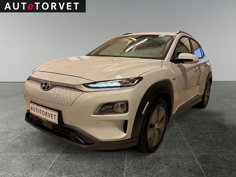 Hvid Brugt 2020 Hyundai Kona Advanced SUV | 112.900 kr. (Super pris) - Billede 1/4