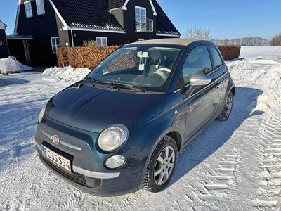 Brugt Fiat 500C Pop Star 69 HK (50 kW) 2014 Blå Cabriolet