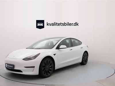 brugt Tesla Model 3 EL Long Range Performance AWD 534HK Aut.