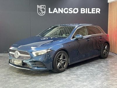 Blåmetal Brugt 2020 Mercedes A200 AMG line Hatchback | 254.500 kr. (Fair pris)