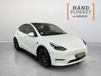 Hvid Brugt 2022 Tesla Model Y Performance SUV | 319.900 kr. (Lidt for dyr)