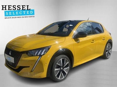 Gul Brugt 2022 Peugeot e-208 GT Hatchback | 132.900 kr. (Super pris)