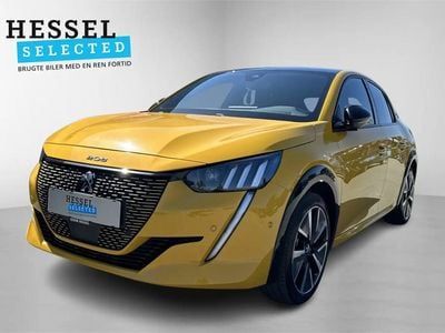 Gul Brugt 2022 Peugeot e-208 GT Hatchback | 132.900 kr. (God pris)