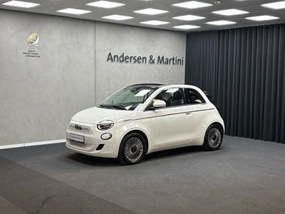 Hvid Brugt 2024 Fiat 500e Icon Cabriolet | 182.500 kr. (Dyr)