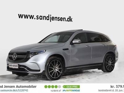 Sølvmetal Brugt 2021 Mercedes EQC400 AMG line SUV | 379.900 kr. (God pris)