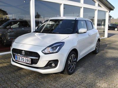 Pure white Brugt 2024 Suzuki Swift Exclusive Hatchback | 187.995 kr. (Dyr)