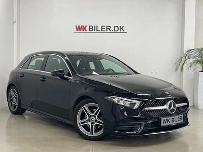 Sortmetal Brugt 2018 Mercedes A180 AMG line Hatchback | 209.900 kr. (Fair pris)