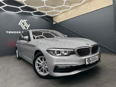 Sølvmetal Brugt 2018 BMW 520 Stationcar | 299.500 kr. (Lidt for dyr)