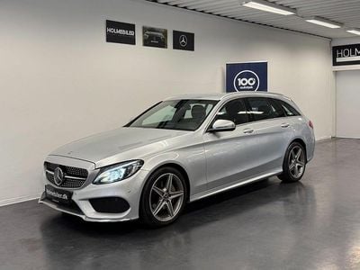 Brugt Mercedes C220 AMG line 170 HK (125 kW) 2018 Sølvmetal Stationcar