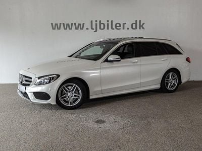 Hvidmetal Brugt 2015 Mercedes C220 AMG line Stationcar | 219.800 kr. (Dyr)