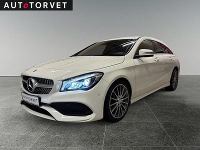 Hvid Brugt 2017 Mercedes CLA200 Shooting Brake AMG line Stationcar | 189.700 kr. (Fair pris)