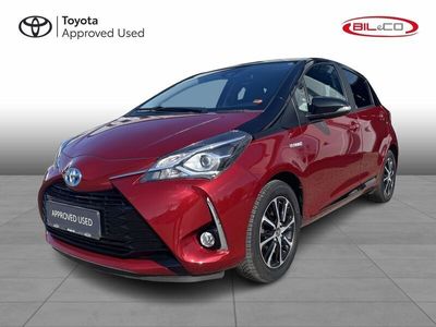 2pn tokyo red / night sky bla Brugt 2019 Toyota Yaris Hybrid H3 Hatchback | 154.900 kr. (Fair pris)
