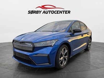 Blåmetal Brugt 2024 Skoda Enyaq iV SportLine SUV | 319.900 kr. (Fair pris)