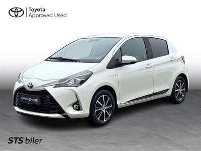 Glacier white Brugt 2019 Toyota Yaris Hybrid H3 Hatchback | 124.900 kr. (Fair pris)
