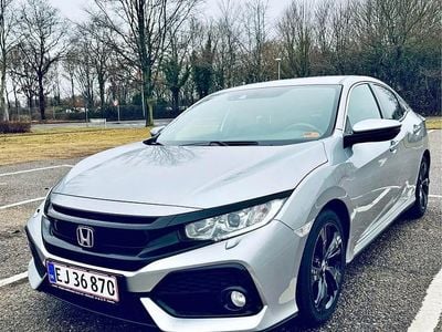 Brugt Honda Civic Elegance 126 HK (92 kW) 2019 Grå Hatchback